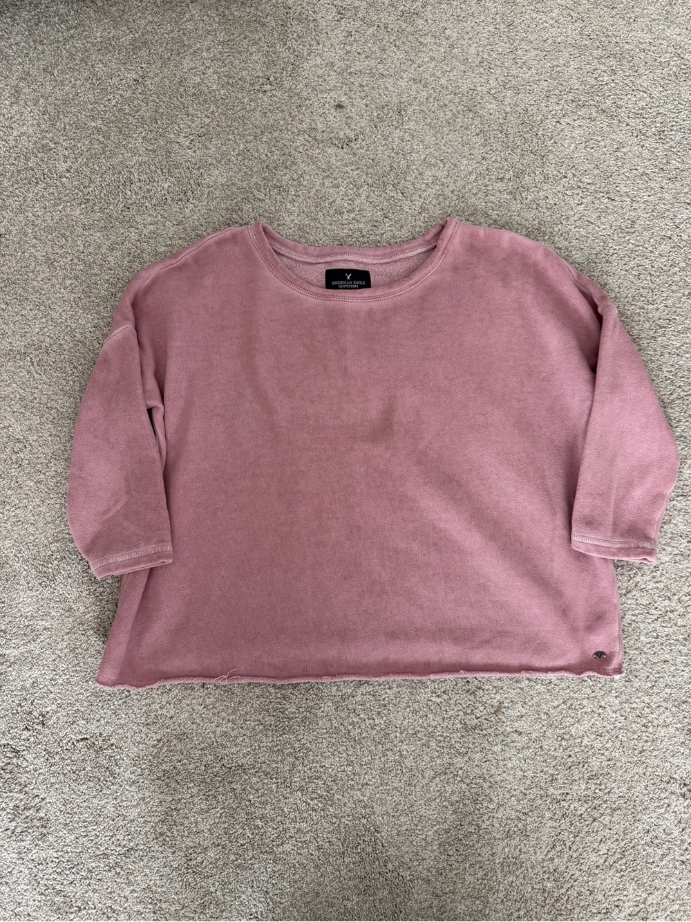 American Eagle Outfitters Pink Crewneck Sweater